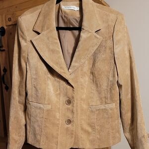 Faux Suede Women's Blazer